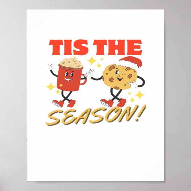 Tis The Season Christmas Retro Characters Poster (Framsidan)