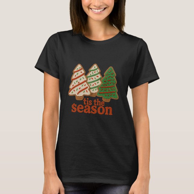 Tis The Season Christmas T-Shirt – Cute Holiday  (Framsida)