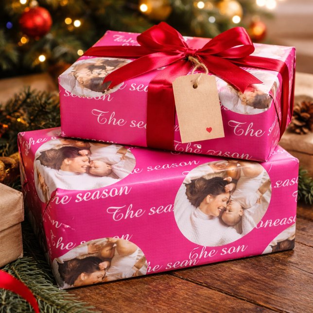 Tis The Season Christmas Wrapping Paper Elegant  Presentpapper (Skapare uppladdad)
