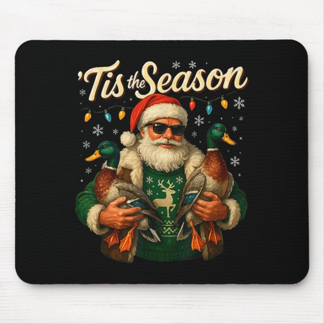 Tis The Season Cool Santa Duck Christmas Design  Musmatta (Framsidan)