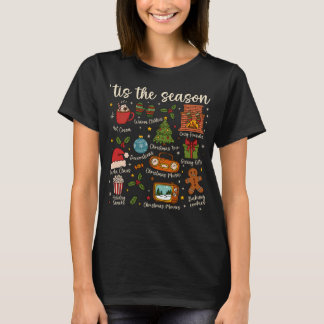 Tis the Season Cozy Christmas Icons Holiday Shirt T