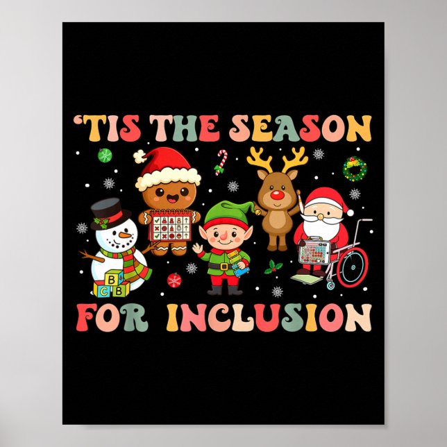 Tis The Season For Inclusion Christmas Sped Teache Poster (Framsidan)