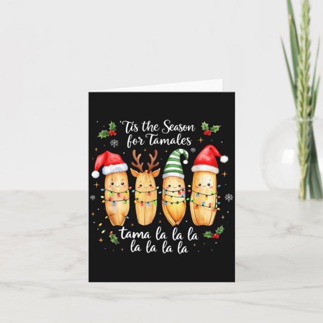 Tis The Season For Tamales Mexican Christmas Tamal Kort (Framsida)
