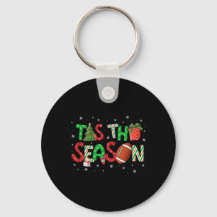 Tis The Season Fotboll Julgran Kaffe God Jul Nyckelring