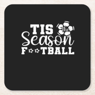 Tis The Season Fotboll Underlägg Papper Kvadrat