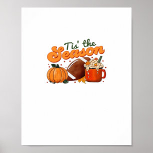 Tis The Season Fotbollsmugg Höst Design Poster