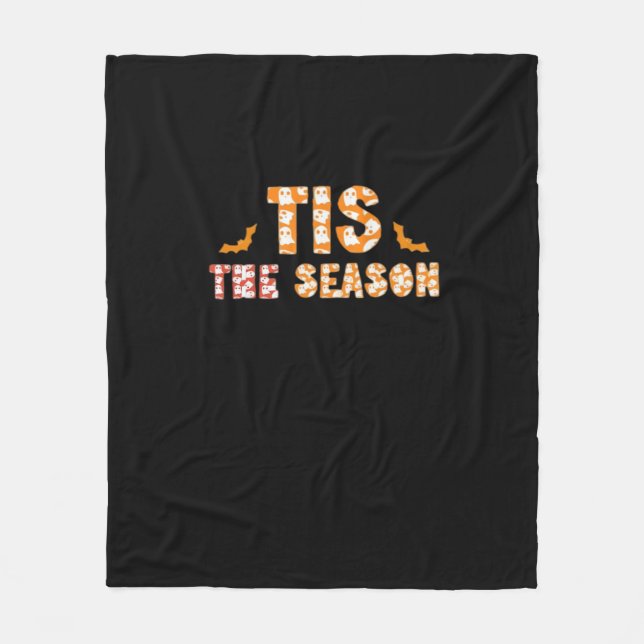 Tis The Season Funny Halloween Design Fleecefilt (Framsidan)