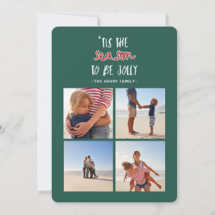 'tis the season fyra bilder semester jul julkort