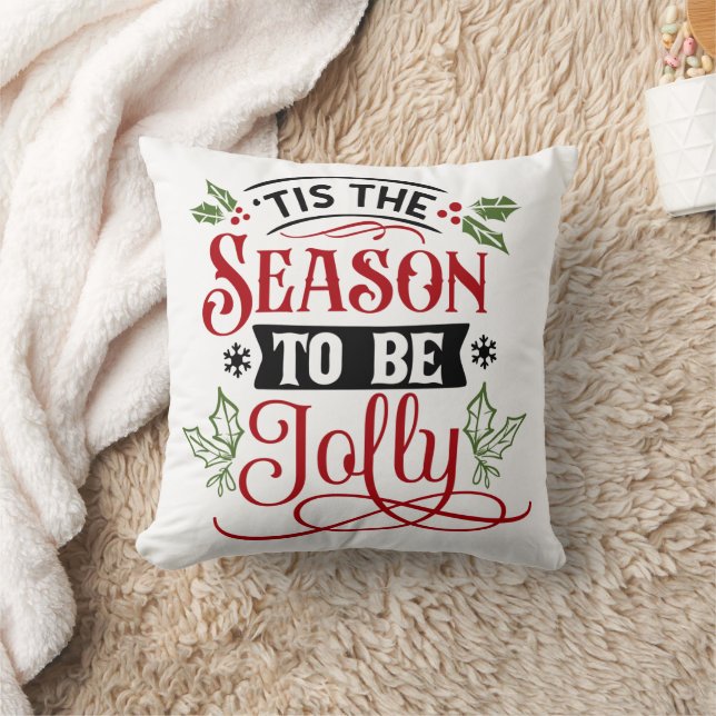 Tis the Season Glädjerik Jul Kudde (Filt)