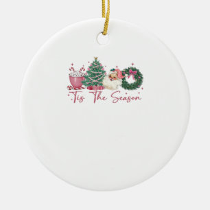Tis The Season God Jul Söt Xmas Kaffe Ch Julgransprydnad Keramik