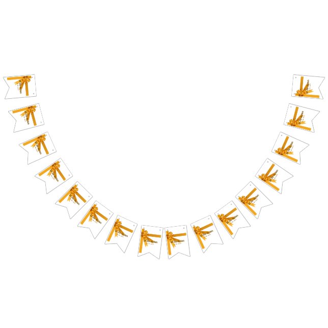 Tis The Season Guld Girlang Banner Vimplar (Alla)