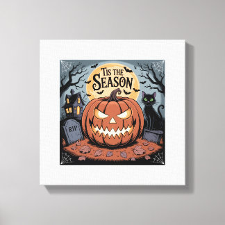Tis the Season Halloween Canvastryck