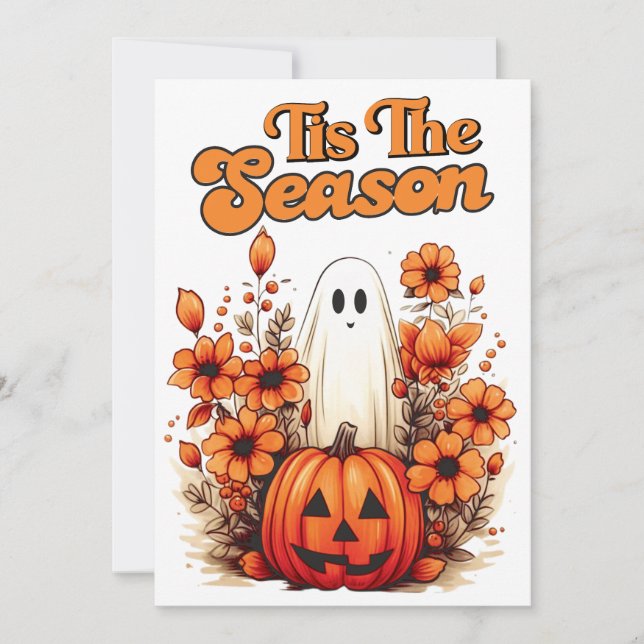 Tis the Season Halloween Julkort (Framsida)