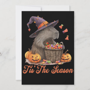 Tis' The Season Halloween Kapybaror Inbjudningar