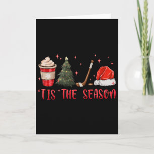 Tis The Season Hockey Kaffe Julgran Ishockey Kort