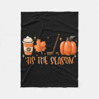 Tis The Season Hockey Latte Lämnar Hello Pumpkin H Fleecefilt