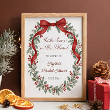 Tis the Season Jul Bröllopsdusch Välkommen