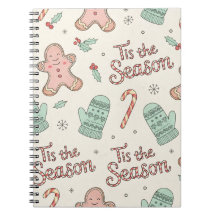 Tis the Season Jul Doodle Anteckningsbok | Söt