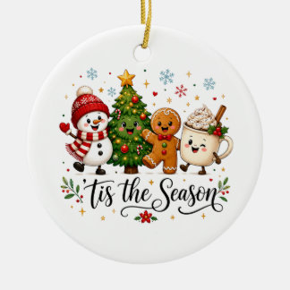Tis the Season Jul Julgransprydnad Keramik