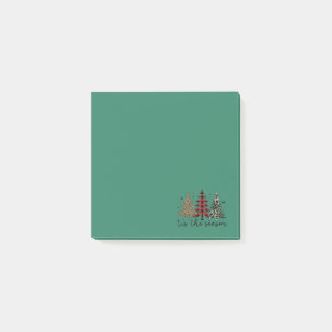 "Tis the Season" Julsäsongen Helgdag Play Leopard Post-it Block