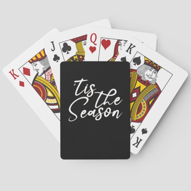Tis The Season Klassisk Design Casinokort (Baksidan)