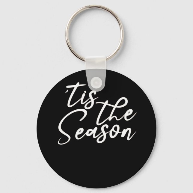 Tis The Season Klassisk Design Nyckelring (Framsida)