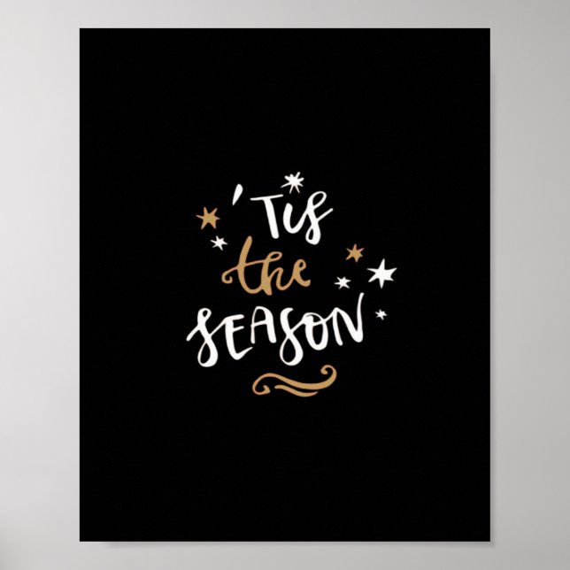 Tis The Season Klassisk Estetisk Stil Poster (Framsidan)