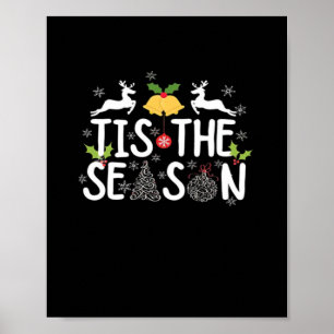 Tis The Season Klassisk Minimal Ren Poster