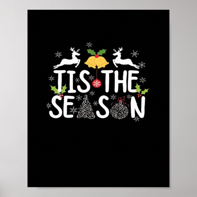 Tis The Season Klassisk Minimal Ren Poster (Framsidan)