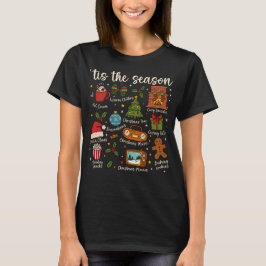 Tis the Season Mysiga Jul-ikoner Jultröja T Shirt