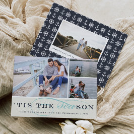 Tis the Season | Nautiskt Helgdag-fotokort Julkort