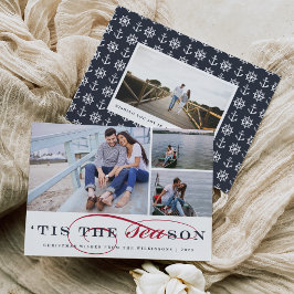 Tis the Season | Nautiskt Helgdag-fotokort Julkort