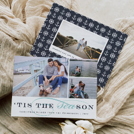 Tis the Season | Nautiskt Helgdag-fotokort Julkort