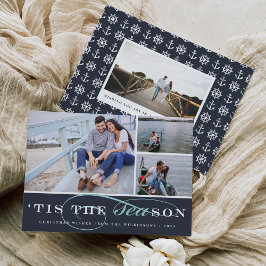 Tis the Season | Nautiskt Helgdag-fotokort Julkort