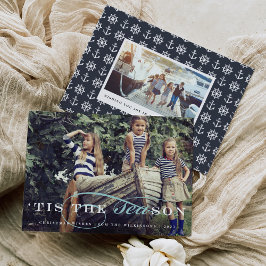 Tis the Season | Nautiskt Helgdag-fotokort Julkort