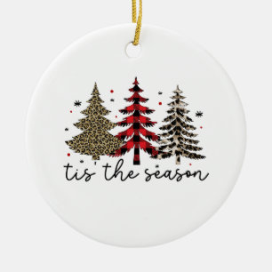 "Tis the Season" Play Leopard Julgranar Julgransprydnad Keramik