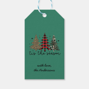 "Tis the Season" Play Leopard Julgranar Presentetikett