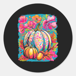 Tis The Season Pumpa Höst Fall Y'all Löv Träd Runt Klistermärke