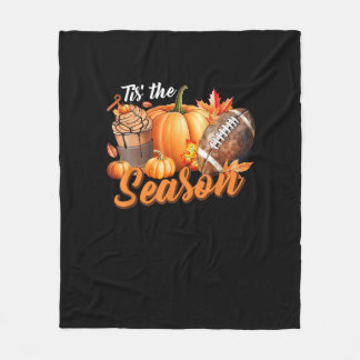 Tis The Season Pumpalatt Med Lövhöst Thanksgiving Fleecefilt