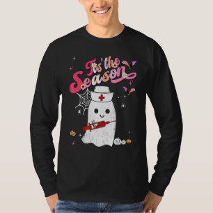 Tis' The Season Pumpkin Boo 60s 70s Hippie Hallowe T Shirt