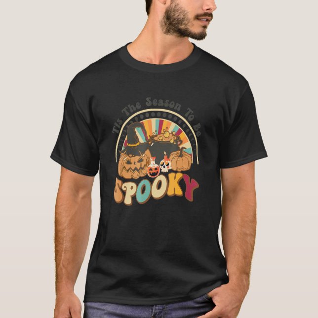 Tis The Season Pumpkin Spice  Fall Vibes Autumn Re T Shirt (Framsida)
