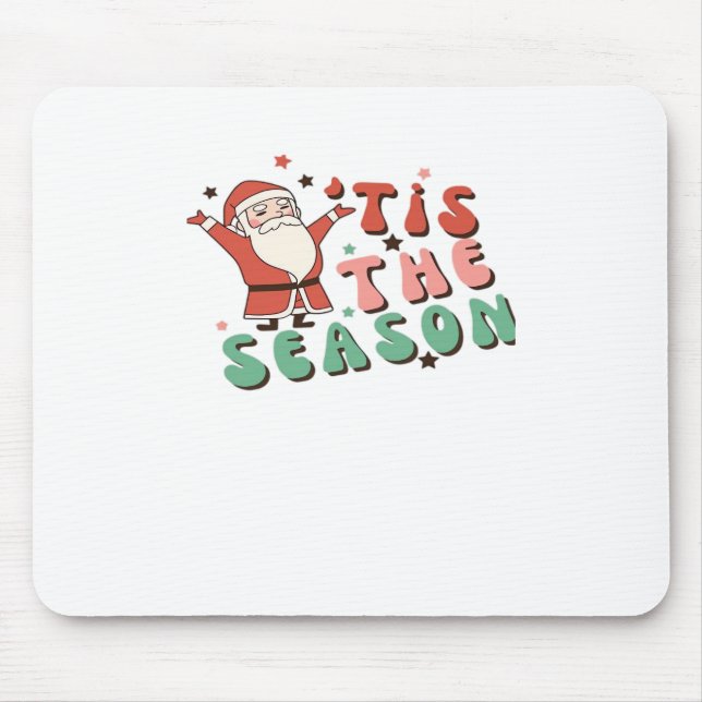 Tis The Season Retro Christmas Santa Musmatta (Framsidan)
