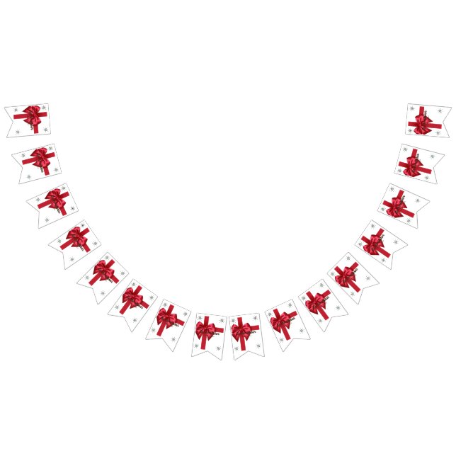 Tis The Season Röd Bunting Banner Vimplar (Alla)