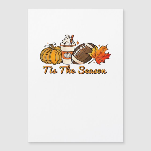 Tis The Season Säg Mors Dag Löv Krydda Fotboll Fa (Framsida)