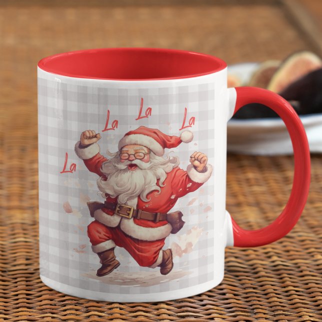 "Tis the Season Santa Jul Personlig Namn Mugg (Skapare uppladdad)