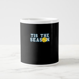 Tis The Season Softboll Tränare Kreativt Ledigt Jumbo Mugg