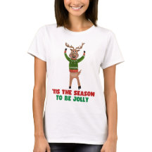 ‘‘Tis The Season To Be Jolly Renhjort T-shirt