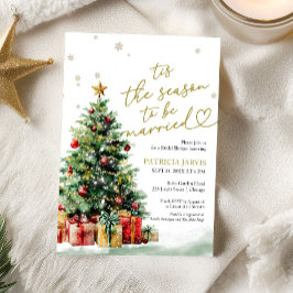 Tis the Season to be Married Bridal Shower Inbjudningar