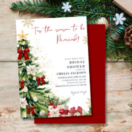 Tis the Season to Be Married Winter Bridal Shower Inbjudningar