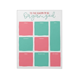 Tis the Season to be Organized Christmas Planner Anteckningsblock